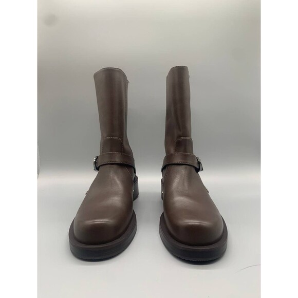 Stuart Weitzman Maverick Pull-On Boots Walnut Brown EU 38 US 7.5 - Picture 2 of 16